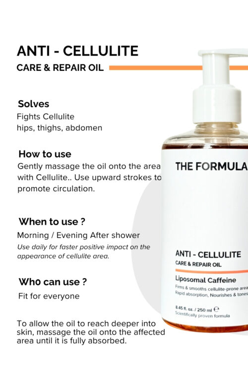 The Formulary Anti Cellulite Care & Repair Oil 250ml