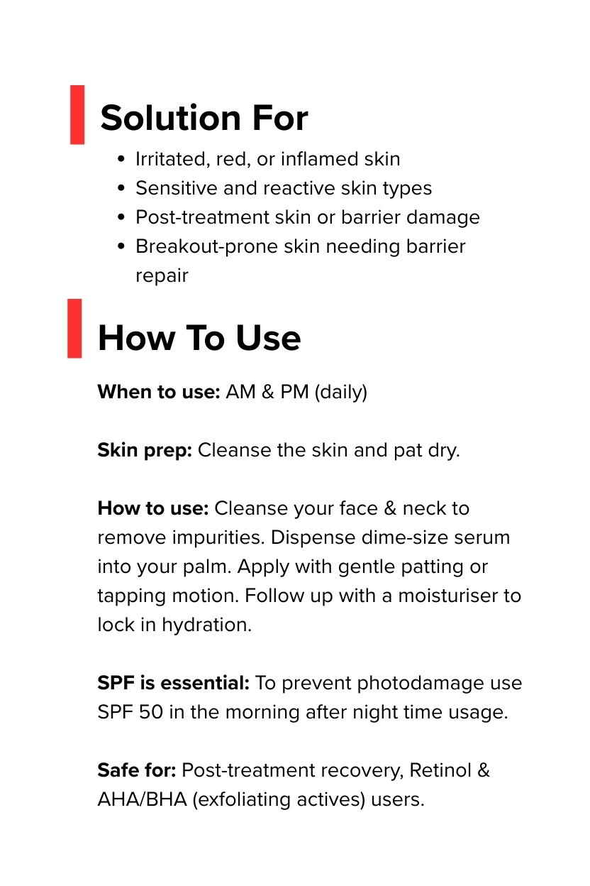 Anti - Inflammatory & Soothing Serum 30ml - Image 3